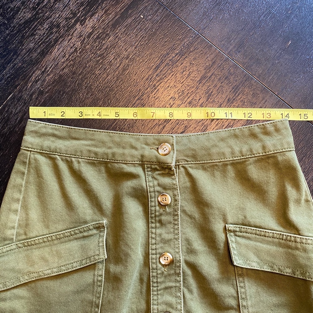 Urban Outfitters BDG Green Button Front Mini Skirt - Picture 6 of 9